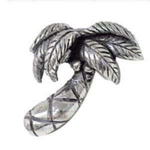 11 OAK HOLLOW Palm Tree solid Pewter Knobs (high end)